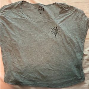 Grey Vans Cropped Tee
